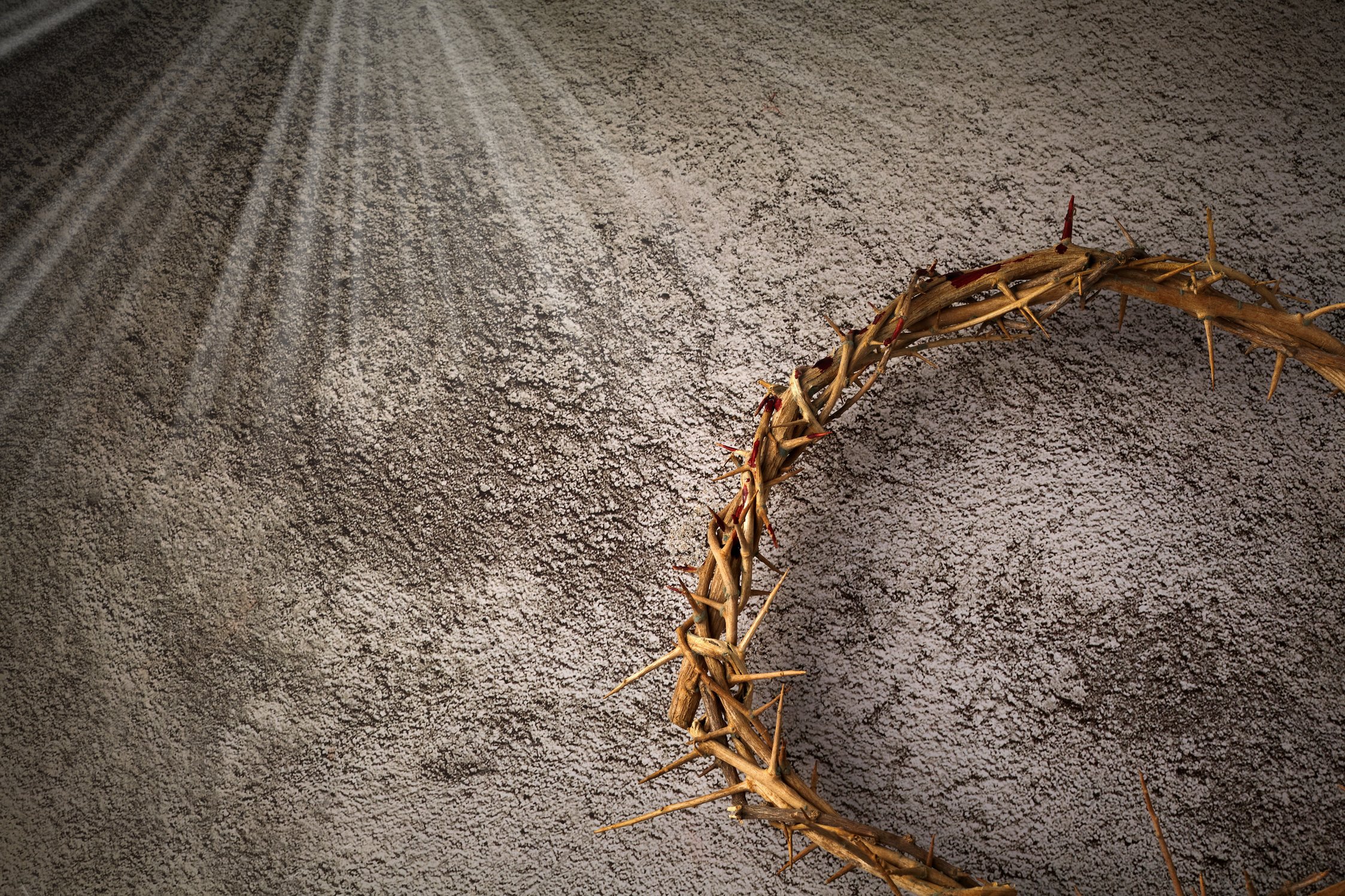 Jesus Christ Crown of thorns. Religion background. Easter symbol. Crucifixion Of Jesus Christ.